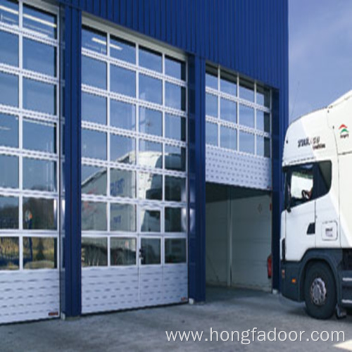 Transparent Sectional Acrylic Garage Door